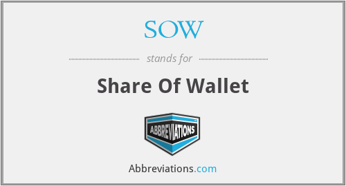SOW - Share Of Wallet