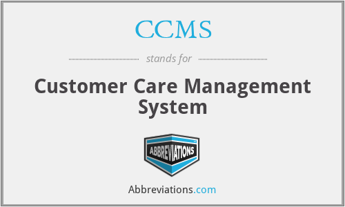 CCMS - Customer Care Management System