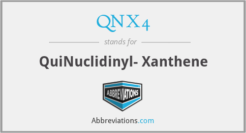 QNX4 - QuiNuclidinyl- Xanthene