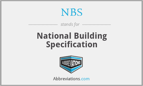 NBS - National Building Specification