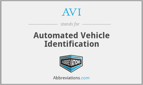 AVI - Automated Vehicle Identification