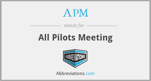 APM - All Pilots Meeting
