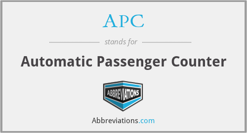 APC - Automatic Passenger Counter