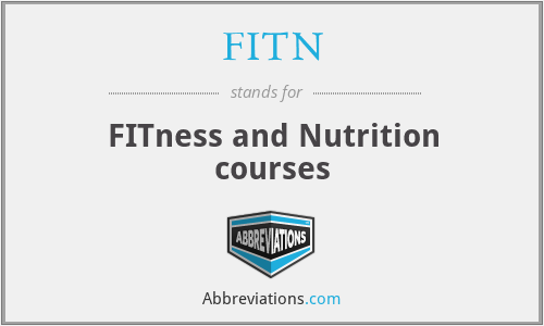FITN - FITness and Nutrition courses