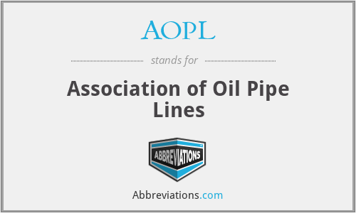 AOPL - Association of Oil Pipe Lines