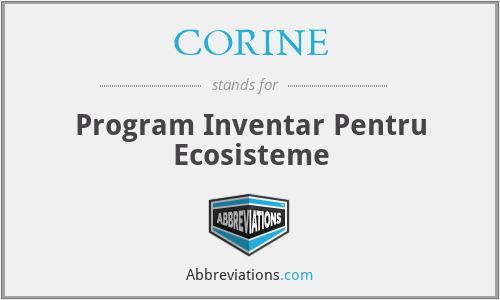 CORINE - Program Inventar Pentru Ecosisteme