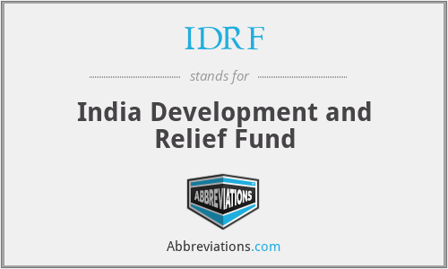IDRF - India Development and Relief Fund