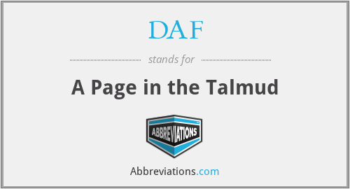 DAF - A Page in the Talmud