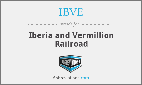 IBVE - Iberia and Vermillion Railroad