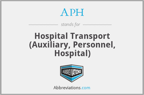 APH - Hospital Transport (Auxiliary, Personnel, Hospital)