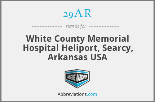 29AR - White County Memorial Hospital Heliport, Searcy, Arkansas USA