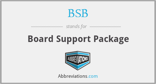 BSB - Board Support Package