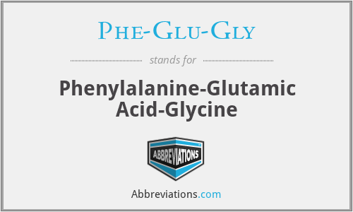 Phe-Glu-Gly - Phenylalanine-Glutamic Acid-Glycine