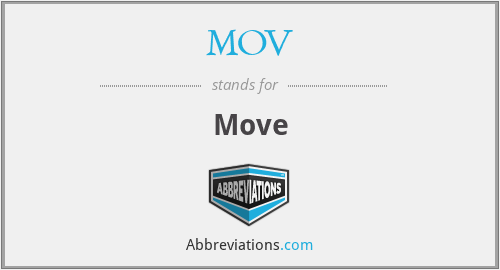 MOV - Move