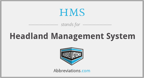 HMS - Headland Management System