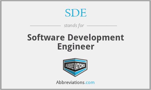 SDE - Software Development Engineer