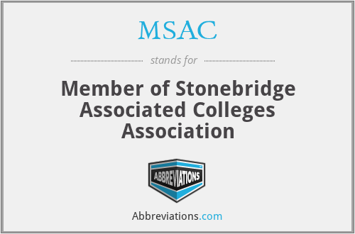 MSAC - Member of Stonebridge Associated Colleges Association