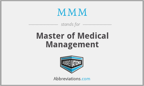 MMM - Master of Medical Management