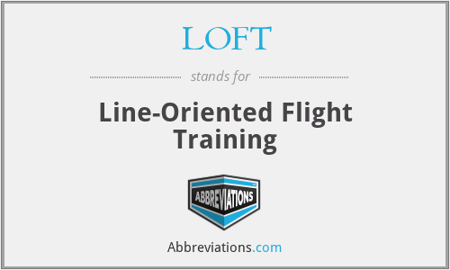 LOFT - Line-Oriented Flight Training