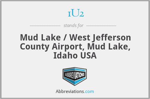 1U2 - Mud Lake / West Jefferson County Airport, Mud Lake, Idaho USA