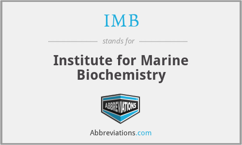 IMB - Institute for Marine Biochemistry