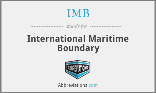 IMB - International Maritime Boundary