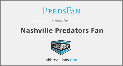 PredsFan - Nashville Predators Fan