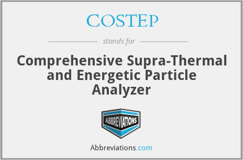 COSTEP - Comprehensive Supra-Thermal and Energetic Particle Analyzer