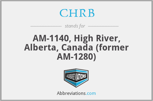 CHRB - AM-1140, High River, Alberta, Canada (former AM-1280)