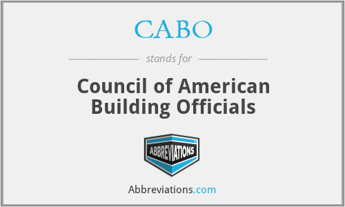 CABO - Council of American Building Officials