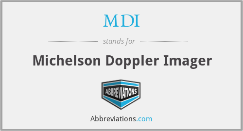 MDI - Michelson Doppler Imager