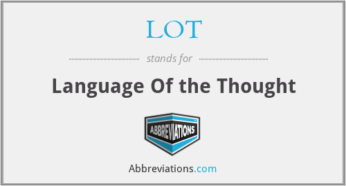 LOT - Language Of the Thought