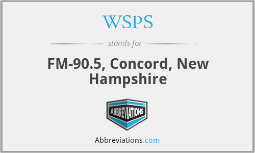 WSPS - FM-90.5, Concord, New Hampshire