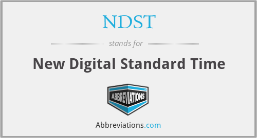 NDST - New Digital Standard Time