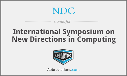NDC - International Symposium on New Directions in Computing