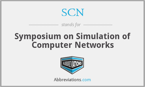 SCN - Symposium on Simulation of Computer Networks
