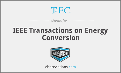 T-EC - IEEE Transactions on Energy Conversion