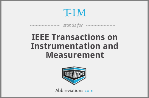 T-IM - IEEE Transactions on Instrumentation and Measurement