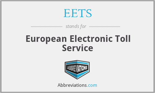 EETS - European Electronic Toll Service