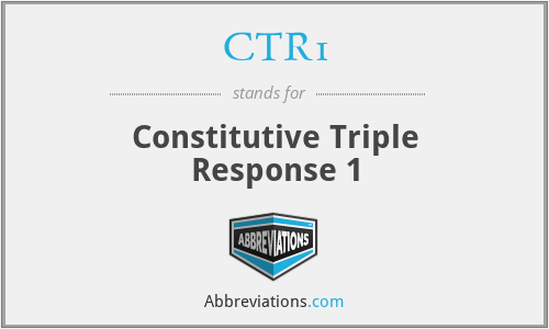 CTR1 - Constitutive Triple Response 1