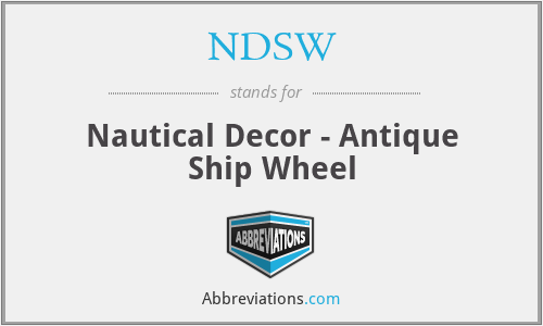 NDSW - Nautical Decor - Antique Ship Wheel