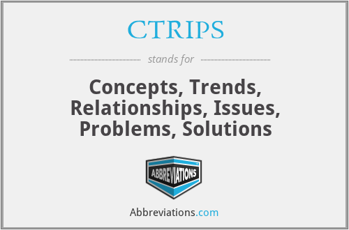 CTRIPS - Concepts, Trends, Relationships, Issues, Problems, Solutions