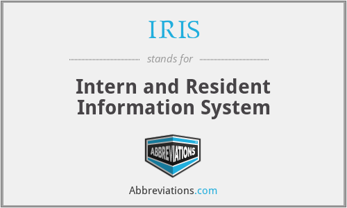 IRIS - Intern and Resident Information System