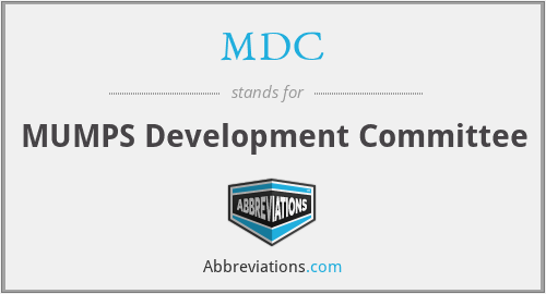 MDC - MUMPS Development Committee