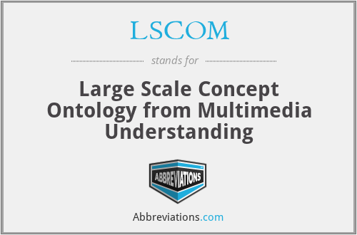 LSCOM - Large Scale Concept Ontology from Multimedia Understanding