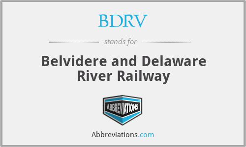 BDRV - Belvidere and Delaware River Railway