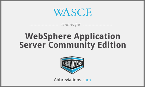 WASCE - WebSphere Application Server Community Edition