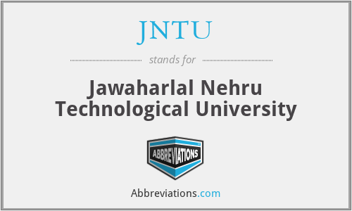 JNTU - Jawaharlal Nehru Technological University