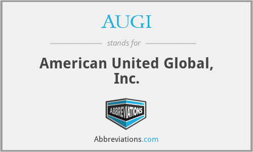 AUGI - American United Global, Inc.