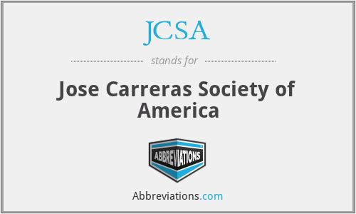 JCSA - Jose Carreras Society of America